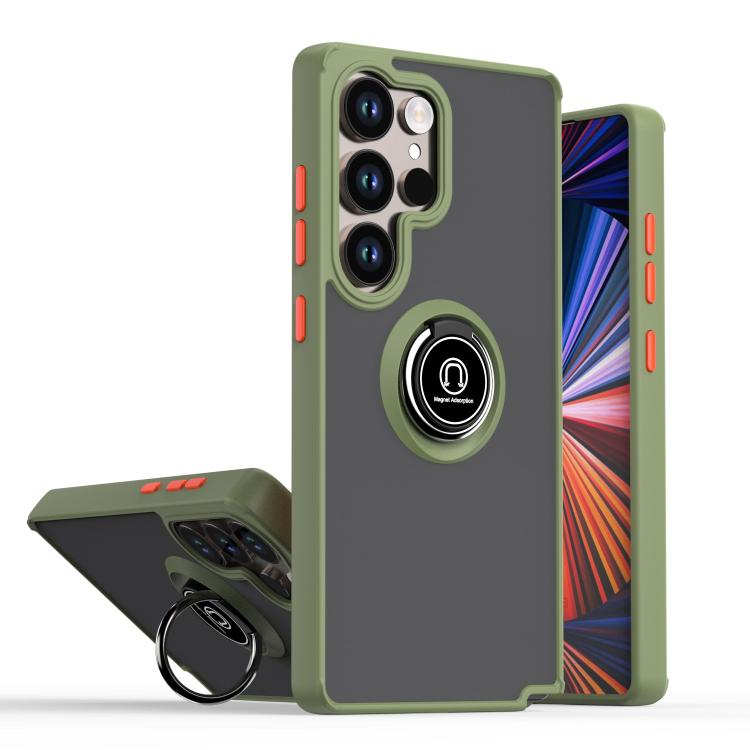 Q Shadow 1 Series TPU + PC Phone Case with Ring, For Samsung Galaxy S25 Ultra 5G, For Samsung Galaxy S24 FE 5G, For Samsung Galaxy S23 FE 5G
