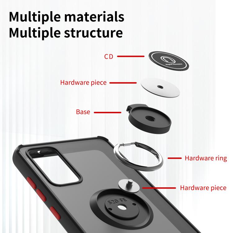 Q Shadow 1 Series TPU + PC Phone Case with Ring, For Samsung Galaxy S20 FE 5G