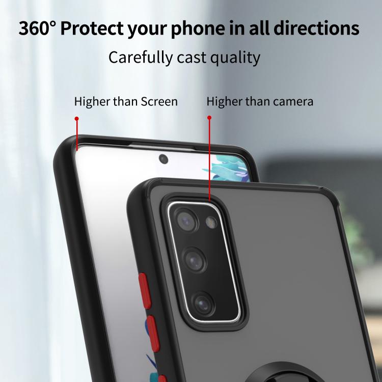 Q Shadow 1 Series TPU + PC Phone Case with Ring, For Samsung Galaxy S20 FE 5G