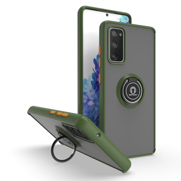 Q Shadow 1 Series TPU + PC Phone Case with Ring, For Samsung Galaxy S20 FE 5G