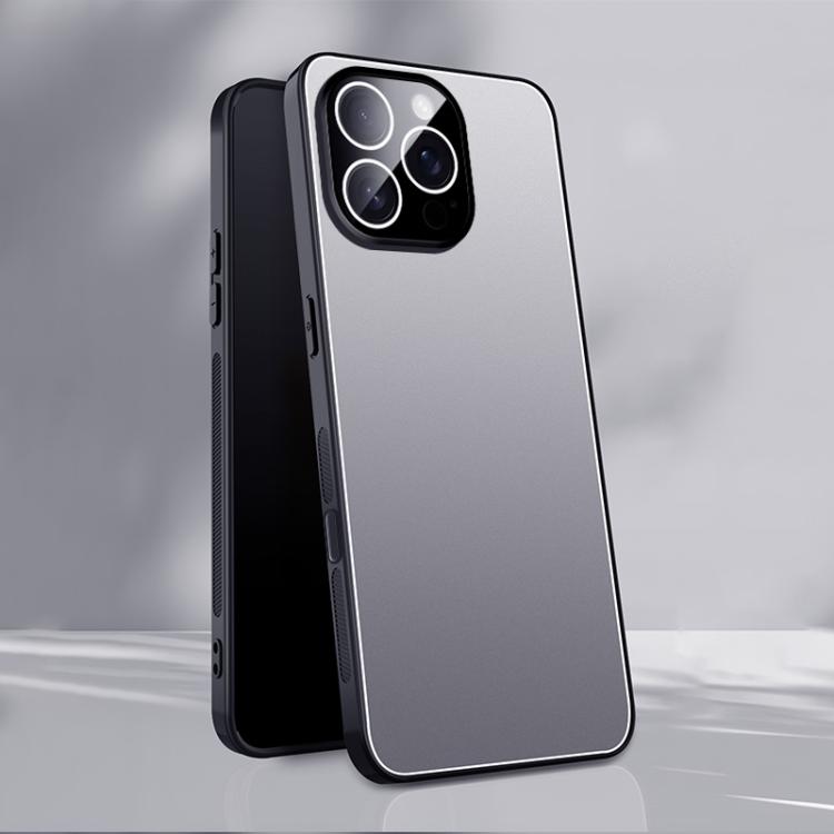 Ice Aluminum Metal Explosion-proof Frosted Phone Case, For iPhone 16e, For iPhone 16 Pro Max, For iPhone 16 Pro, For iPhone 16, For iPhone 15 Pro Max, For iPhone 15 Pro, For iPhone 15, For iPhone 14