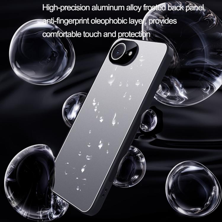 Ice Aluminum Metal Explosion-proof Frosted Phone Case, For iPhone 16e, For iPhone 16 Pro Max, For iPhone 16 Pro, For iPhone 16, For iPhone 15 Pro Max, For iPhone 15 Pro, For iPhone 15, For iPhone 14