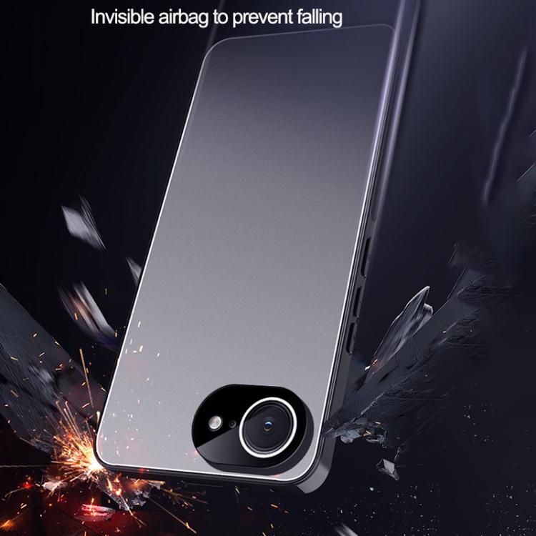 Ice Aluminum Metal Explosion-proof Frosted Phone Case, For iPhone 16e, For iPhone 16 Pro Max, For iPhone 16 Pro, For iPhone 16, For iPhone 15 Pro Max, For iPhone 15 Pro, For iPhone 15, For iPhone 14