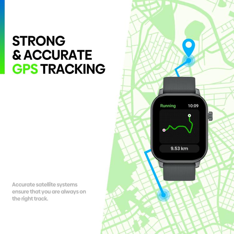 Zeblaze GTS 3 GPS 2.01 inch Screen Health & Fitness Smart Watch 3 ATM Waterproof