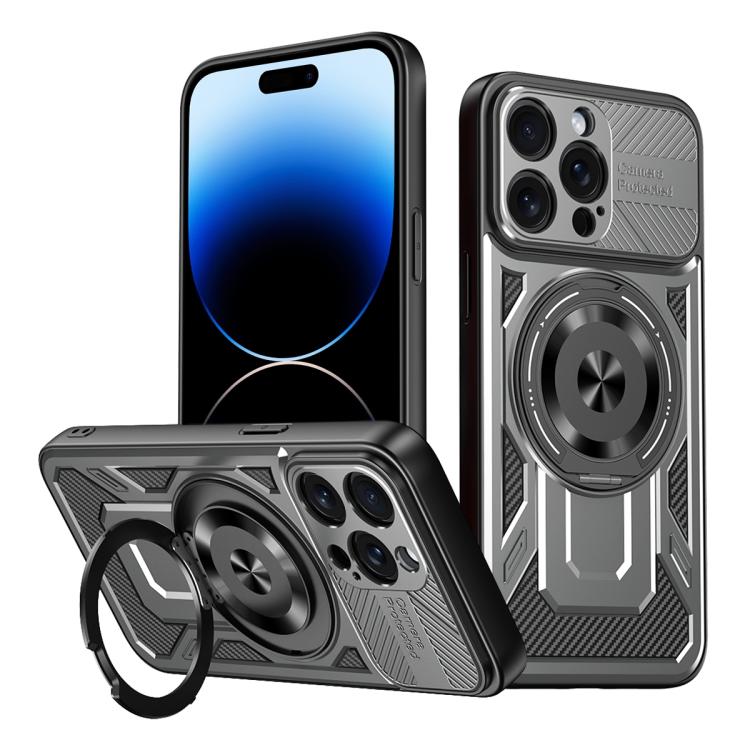 Armor Rotating Holder MagSafe Phone Case, For iPhone 14 Pro Max, For iPhone 13 Pro Max, For iPhone 13 Pro, For iPhone 13