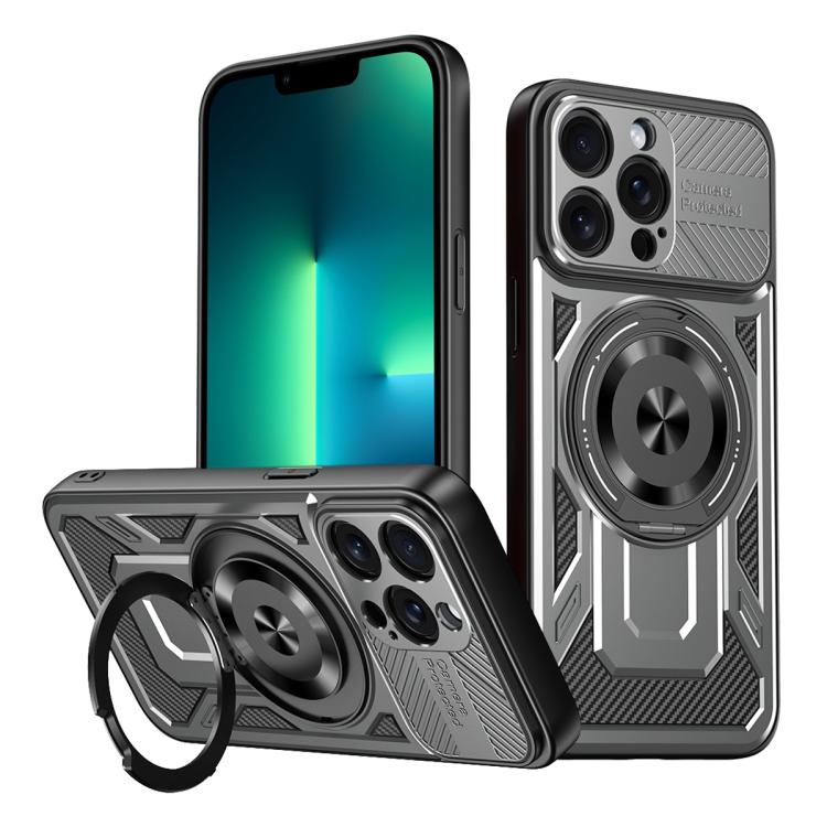 Armor Rotating Holder MagSafe Phone Case, For iPhone 14 Pro Max, For iPhone 13 Pro Max, For iPhone 13 Pro, For iPhone 13