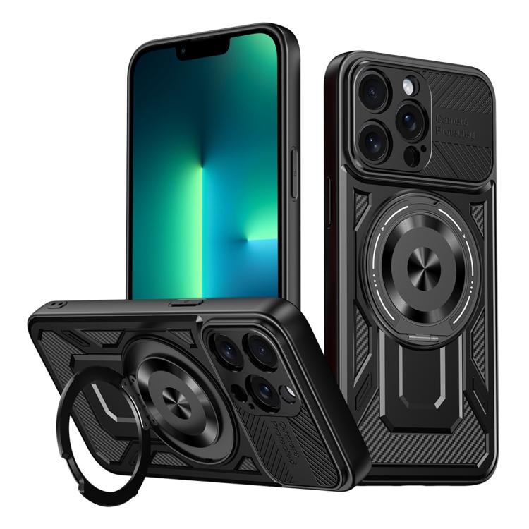 Armor Rotating Holder MagSafe Phone Case, For iPhone 14 Pro Max, For iPhone 13 Pro Max, For iPhone 13 Pro, For iPhone 13