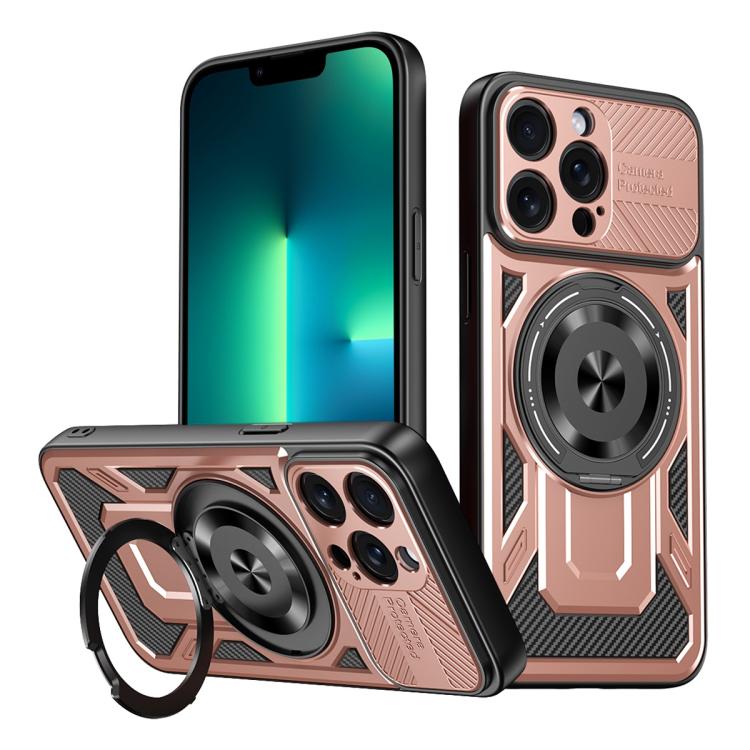 Armor Rotating Holder MagSafe Phone Case, For iPhone 14 Pro Max, For iPhone 13 Pro Max, For iPhone 13 Pro, For iPhone 13