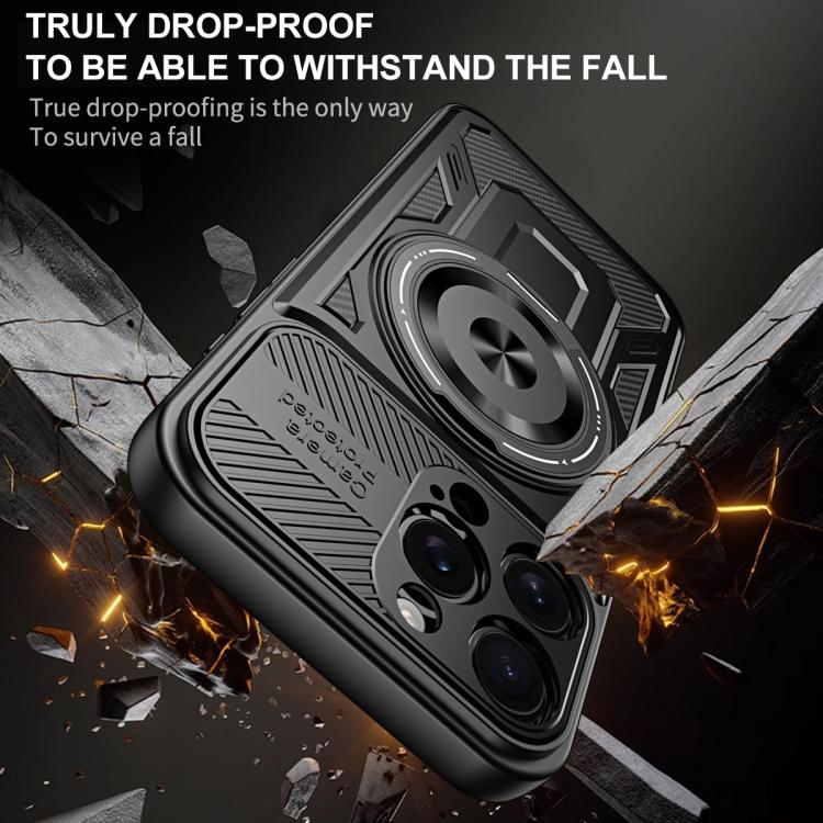 Armor Rotating Holder MagSafe Phone Case, For iPhone 14 Pro Max, For iPhone 13 Pro Max, For iPhone 13 Pro, For iPhone 13