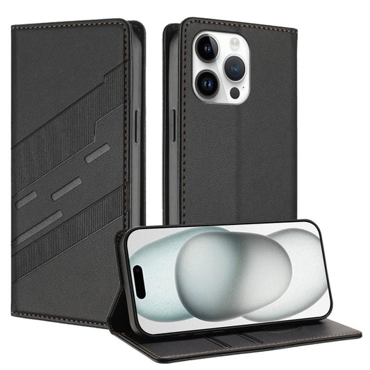 Embossed Multi-functional Wallet Retro Leather Phone Case
