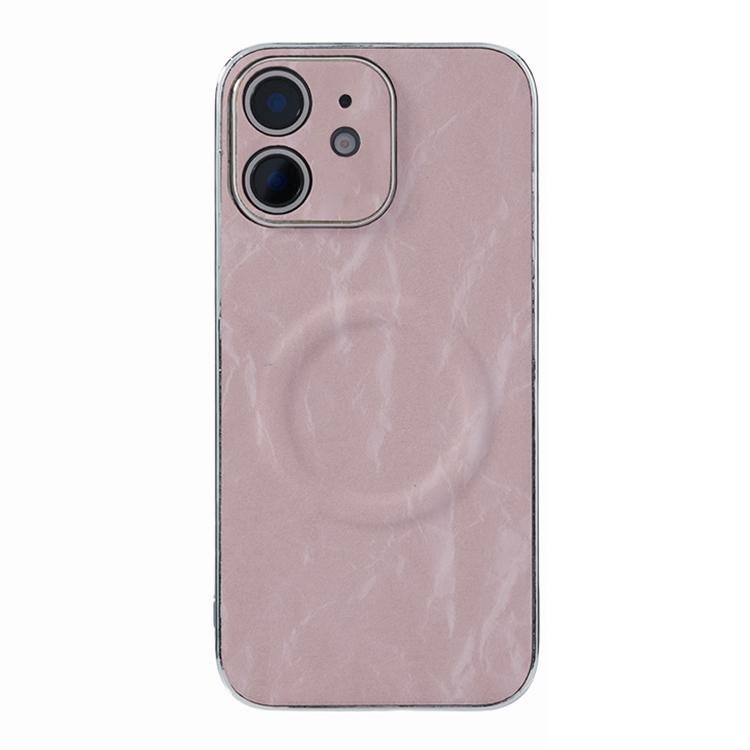 Electroplating PC Snow Bark Texture MagSafe Phone Case