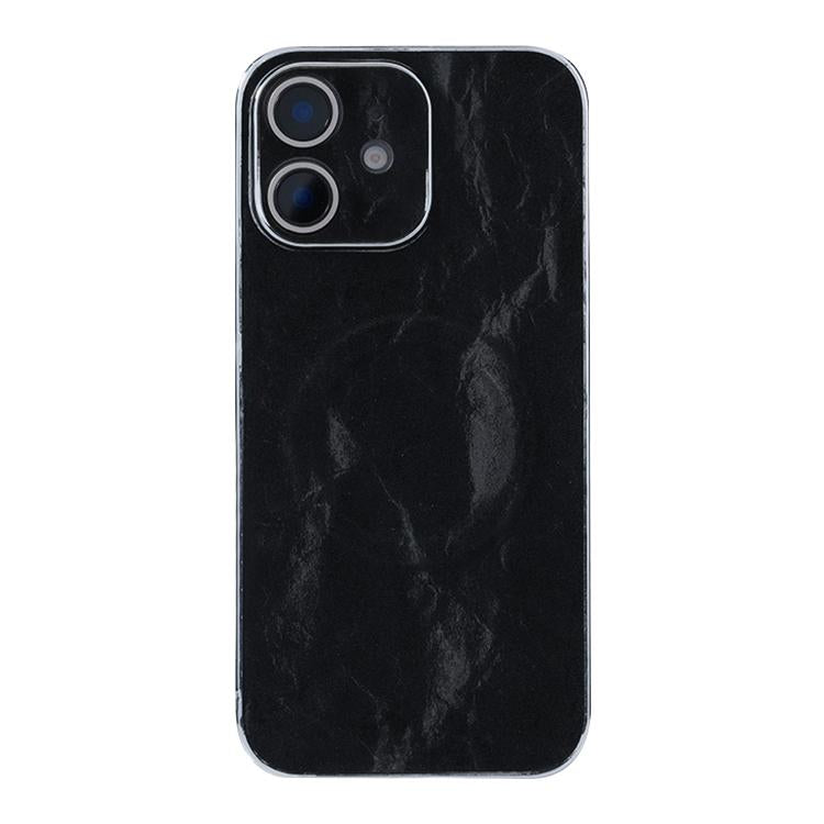 Electroplating PC Snow Bark Texture MagSafe Phone Case