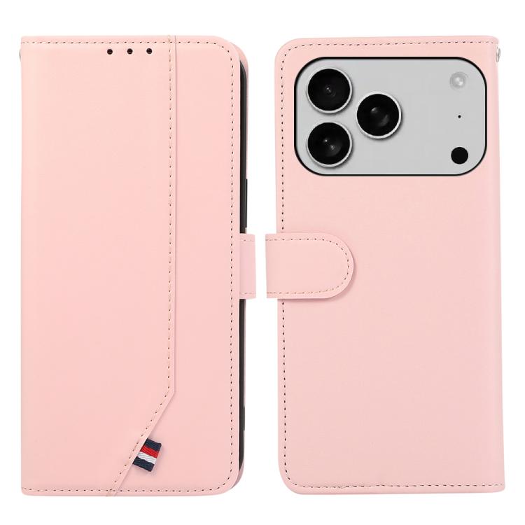 ABEEL Delicate Texture Splicing RFID Leather Phone Case, For iPhone 17 Pro Max, For iPhone 17 Pro, For iPhone 17, For iPhone 17 Air