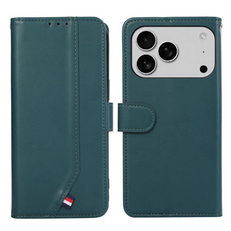 ABEEL Delicate Texture Splicing RFID Leather Phone Case, For iPhone 17 Pro Max, For iPhone 17 Pro, For iPhone 17, For iPhone 17 Air