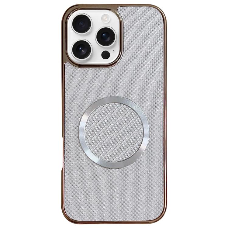 Electroplating PC Glitter Grain MagSafe Phone Case