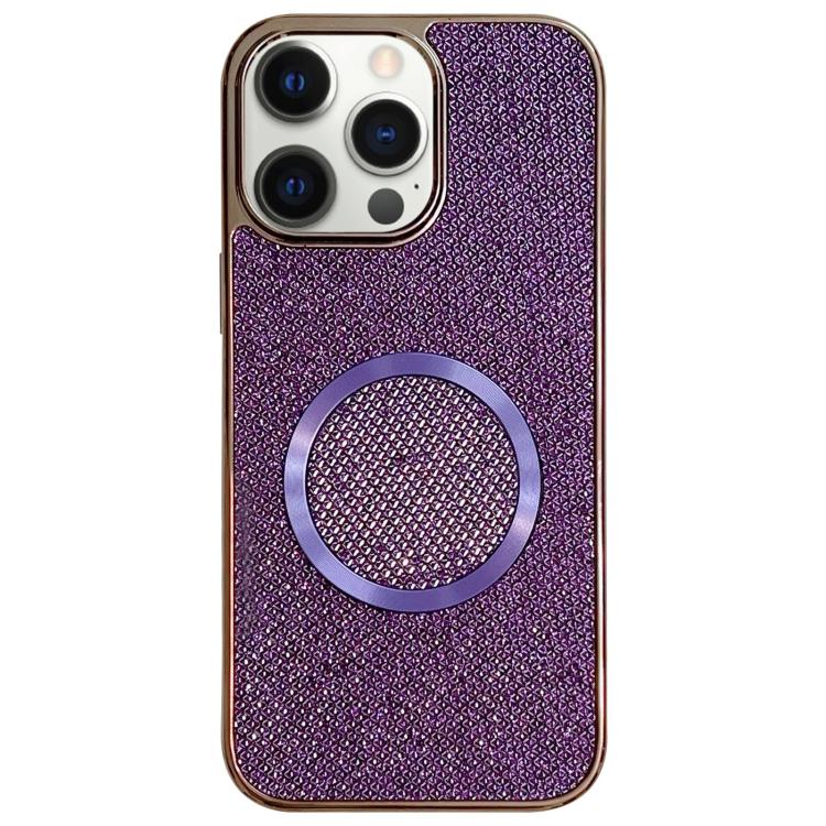 Electroplating PC Glitter Grain MagSafe Phone Case, For iPhone 12, For iPhone 12 Pro Max, For iPhone 12 Pro, For iPhone 11 Pro Max