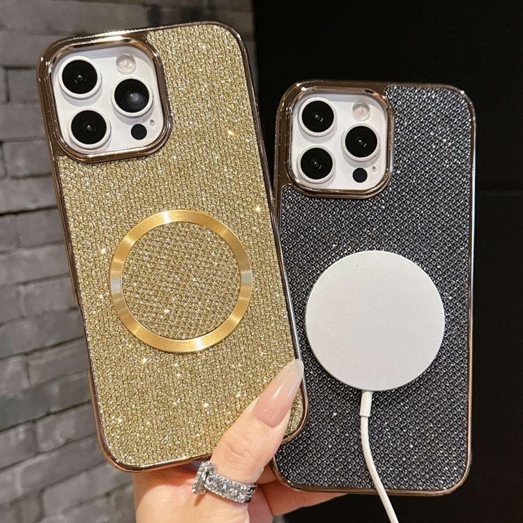 Electroplating PC Glitter Grain MagSafe Phone Case, For iPhone 12, For iPhone 12 Pro Max, For iPhone 12 Pro, For iPhone 11 Pro Max