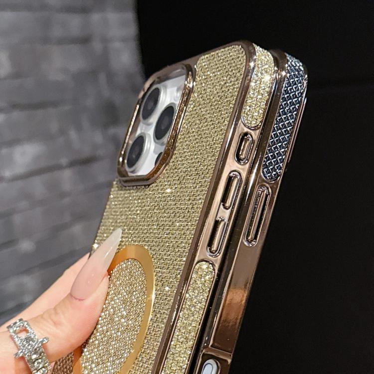 Electroplating PC Glitter Grain MagSafe Phone Case, For iPhone 12, For iPhone 12 Pro Max, For iPhone 12 Pro, For iPhone 11 Pro Max