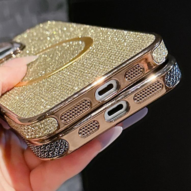 Electroplating PC Glitter Grain MagSafe Phone Case, For iPhone 12, For iPhone 12 Pro Max, For iPhone 12 Pro, For iPhone 11 Pro Max