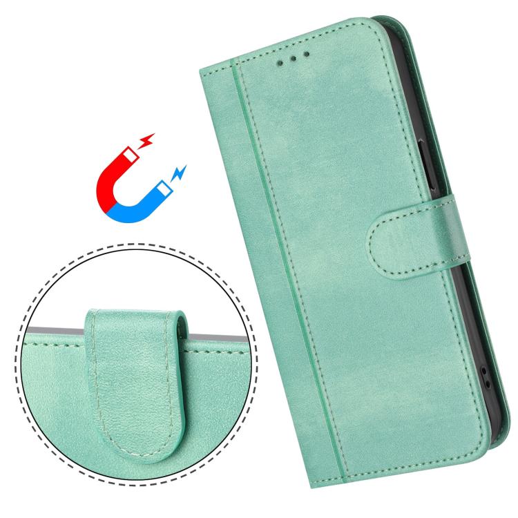 Line Splicing Buckle Retro Leather Phone Case, For iPhone 13 Pro, For iPhone 13 mini, For iPhone 12 / 12 Pro