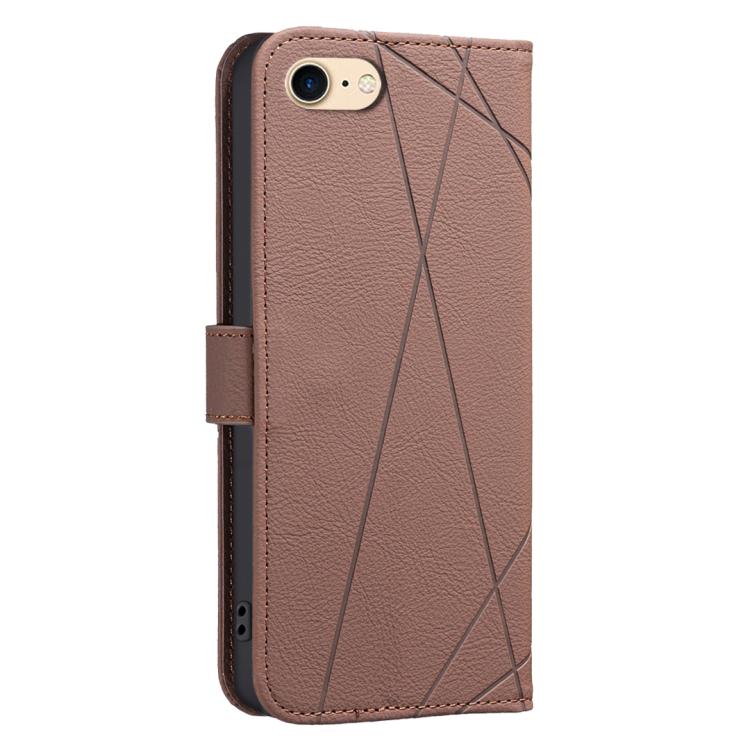 Geometric Pattern RFID Leather Phone Case
