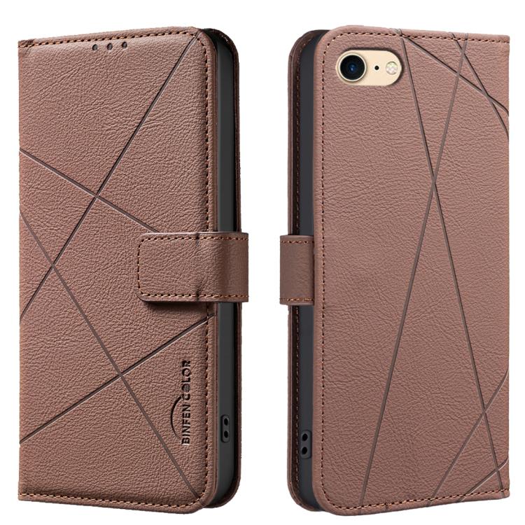 Geometric Pattern RFID Leather Phone Case