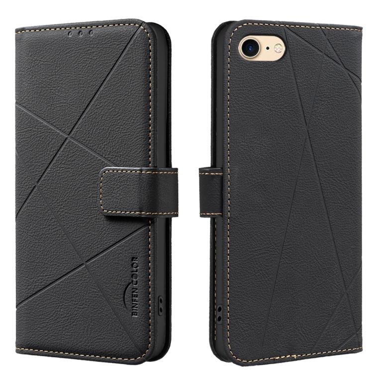 Geometric Pattern RFID Leather Phone Case