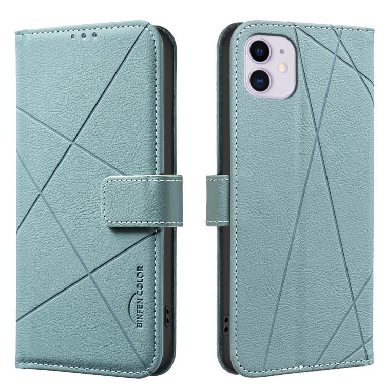 Geometric Pattern RFID Leather Phone Case