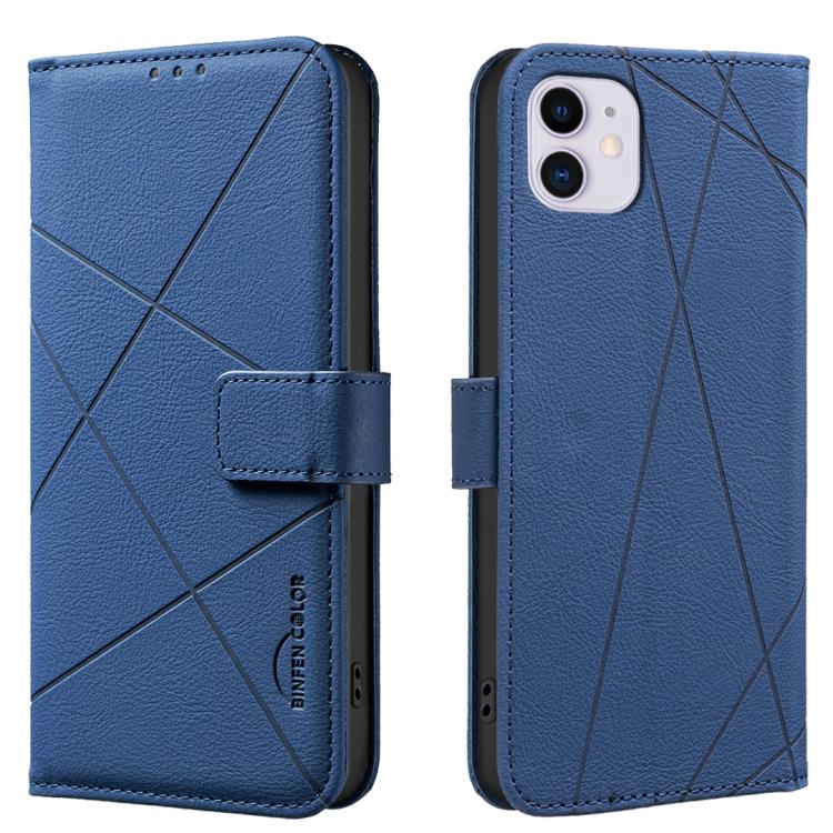 Geometric Pattern RFID Leather Phone Case