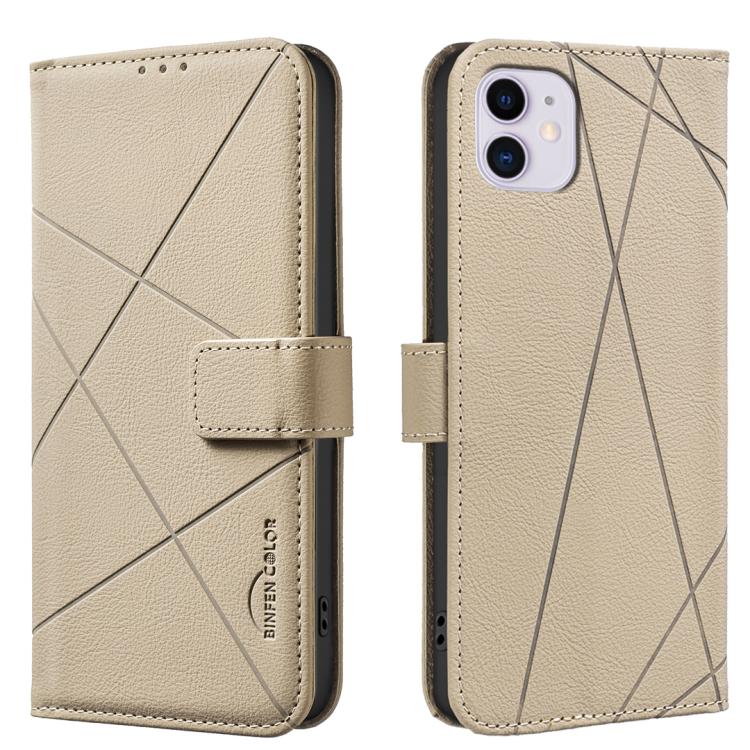 Geometric Pattern RFID Leather Phone Case
