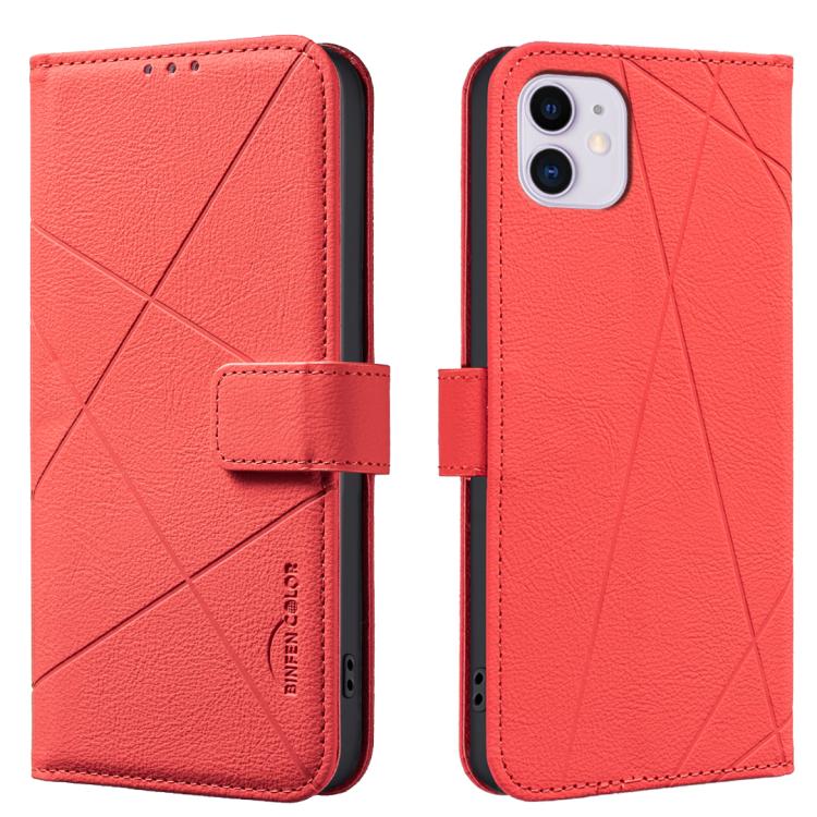 Geometric Pattern RFID Leather Phone Case