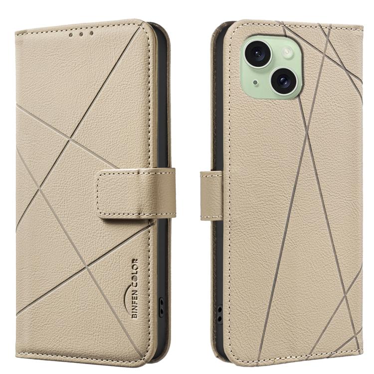 Geometric Pattern RFID Leather Phone Case