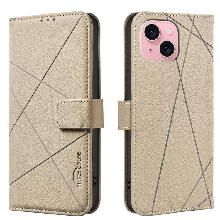 Geometric Pattern RFID Leather Phone Case