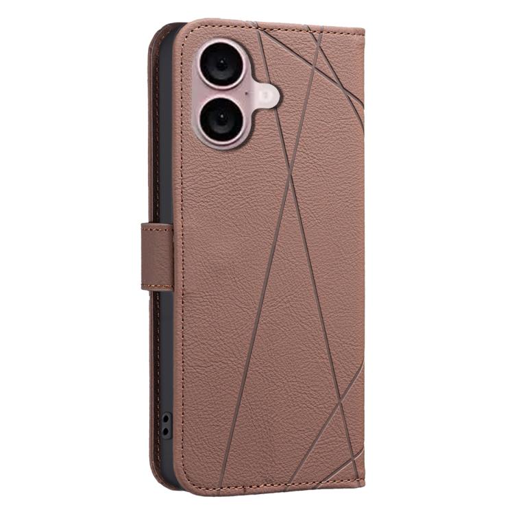 Geometric Pattern RFID Leather Phone Case