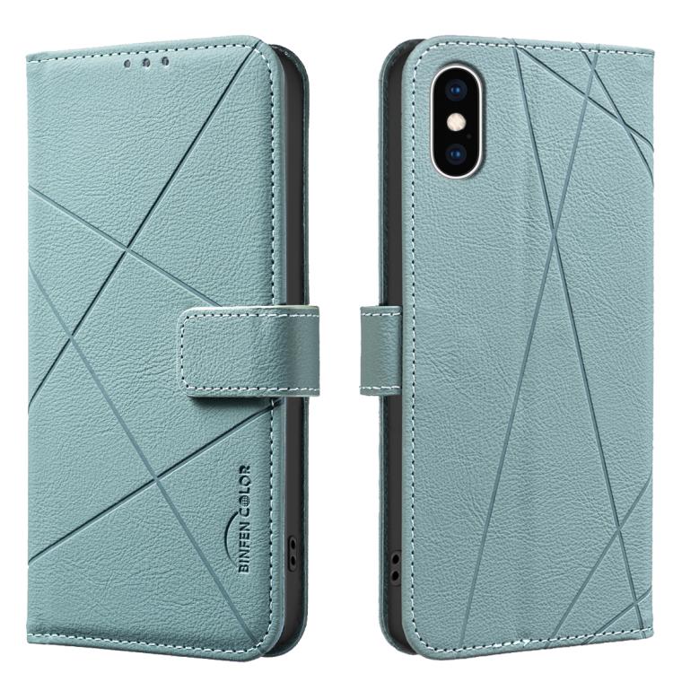 Geometric Pattern RFID Leather Phone Case