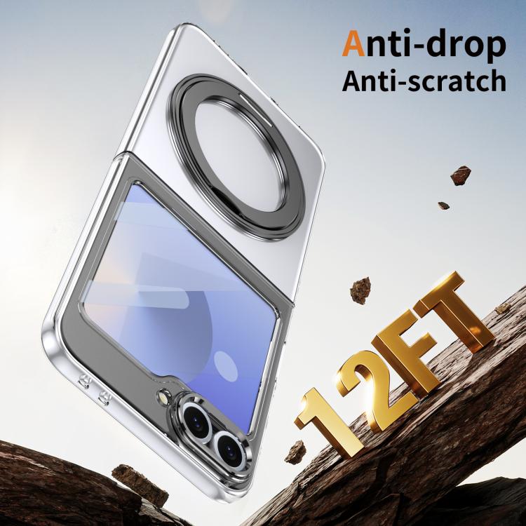 Integrated Ice-feel High-transparency 360-Degree Rotating Stand MagSafe Folding Phone Case