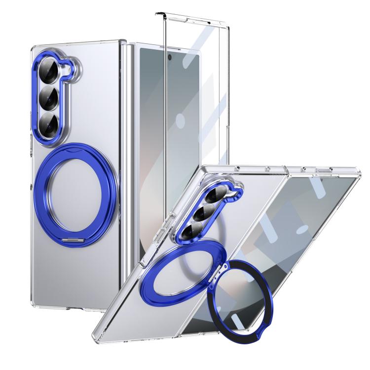 Integrated Ice-feel High-transparency 360-Degree Rotating Stand MagSafe Folding Phone Case
