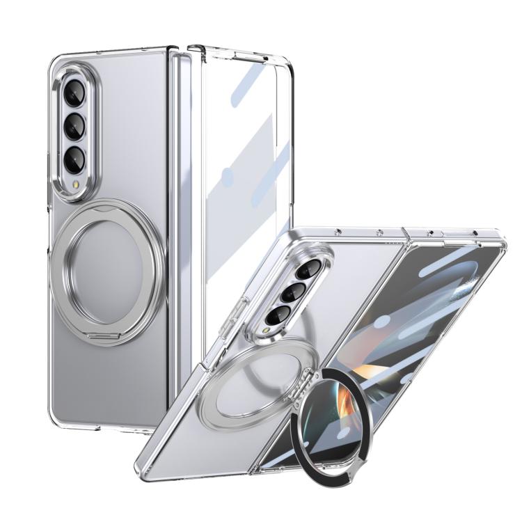 Integrated Ice-feel High-transparency 360-Degree Rotating Stand MagSafe Folding Phone Case