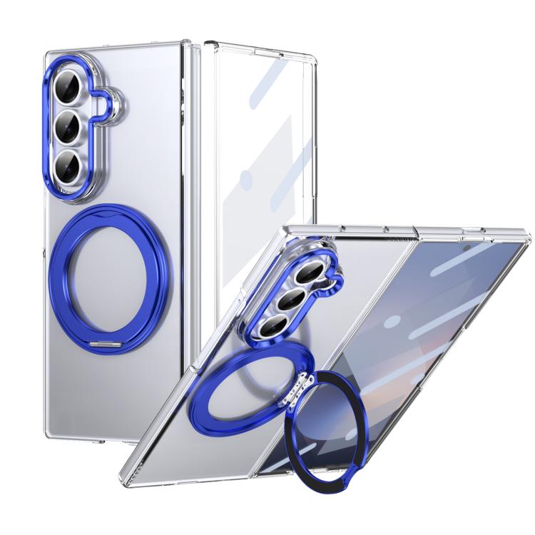 Integrated Ice-feel High-transparency 360-Degree Rotating Stand MagSafe Folding Phone Case