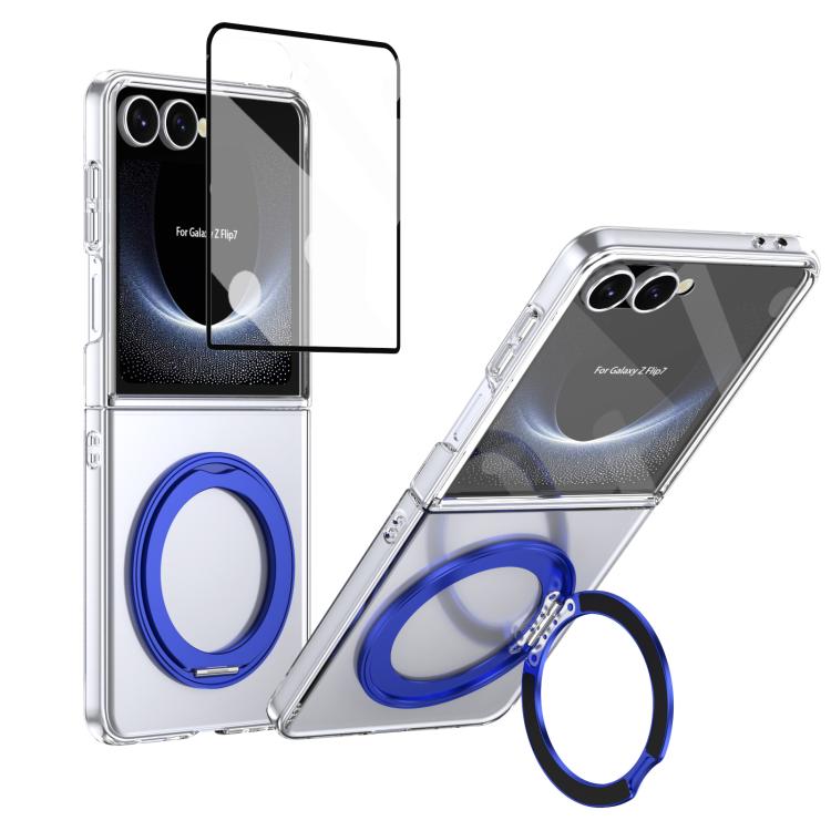 Integrated Ice-feel High-transparency 360-Degree Rotating Stand MagSafe Folding Phone Case