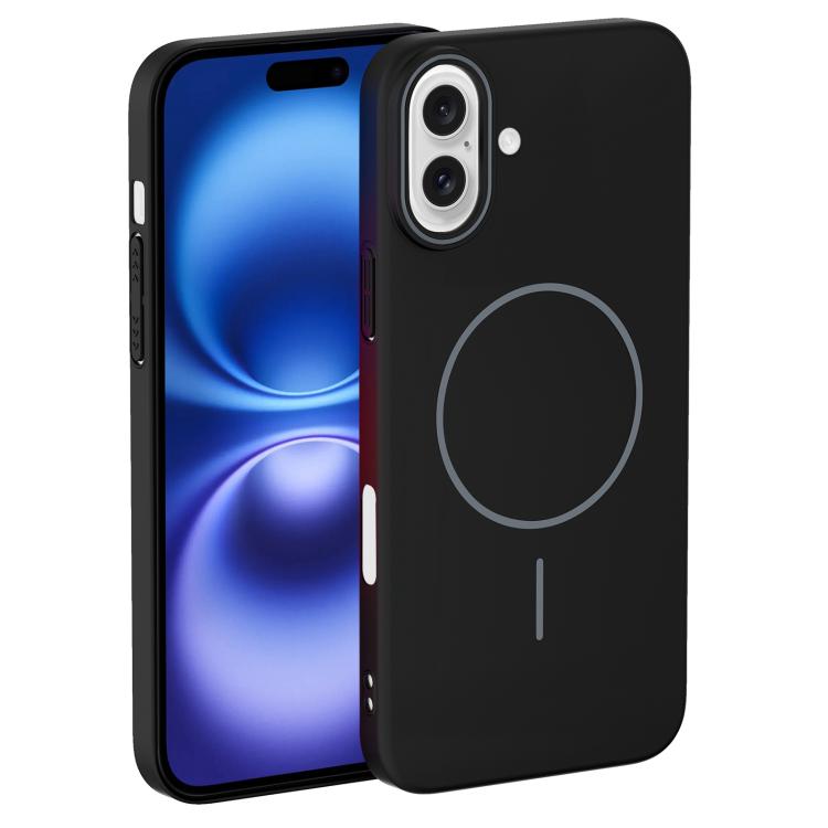 Thin Circle PC Injection MagSafe Phone Case, For iPhone 16 Plus, For iPhone 16, For iPhone 15 Pro Max