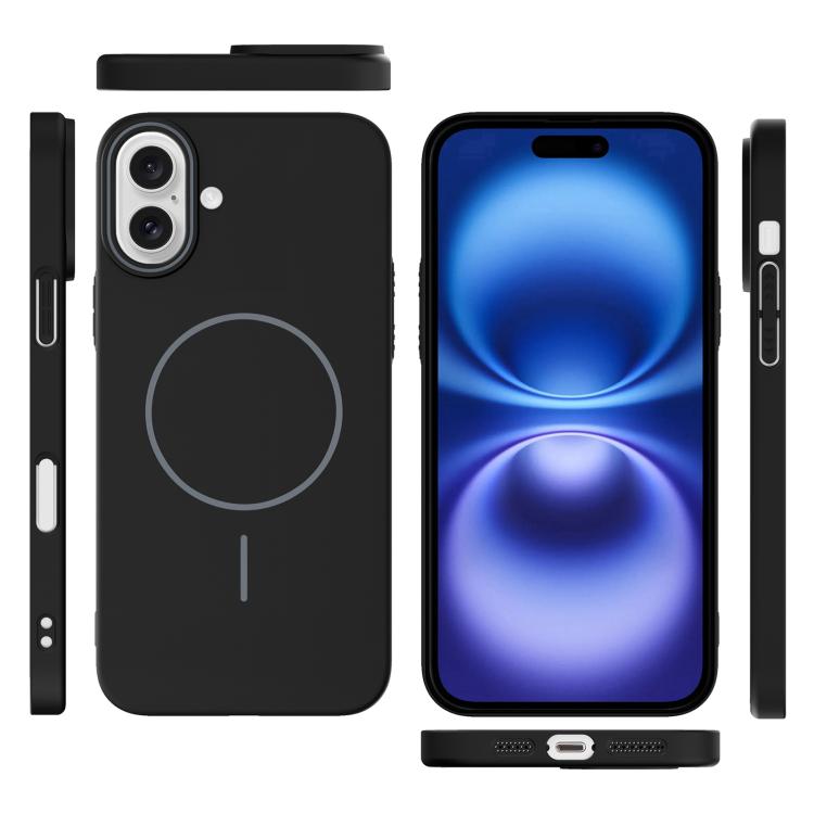 Thin Circle PC Injection MagSafe Phone Case, For iPhone 16 Plus, For iPhone 16, For iPhone 15 Pro Max