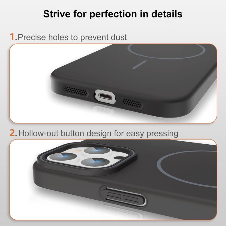 Thin Circle PC Injection MagSafe Phone Case, For iPhone 14 Pro Max, For iPhone 13 Pro Max, For iPhone 13 Pro