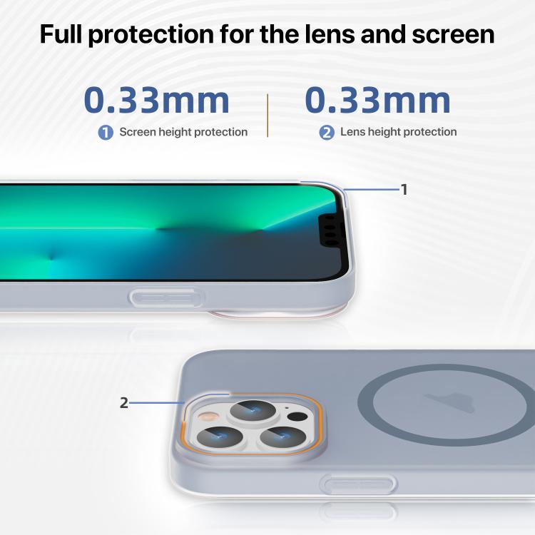 Translucent Frosted Skin PC MagSafe Phone Case, For iPhone 11, For iPhone 11 Pro