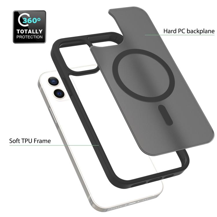 Skin Feel TPU Hybrid PC MagSafe Phone Case, For iPhone 12 / 12 Pro, For iPhone 11 / XR