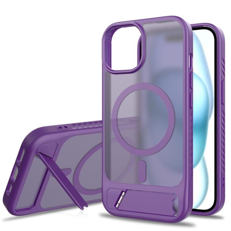 Frosted Holder PC Hybrid TPU MagSafe Phone Case, For iPhone 12, For iPhone 12 Pro Max, For iPhone 12 Pro