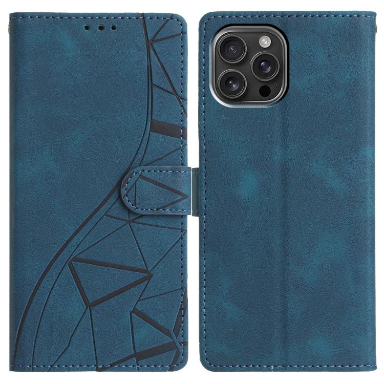 Triangles Embossed Leather Phone Case