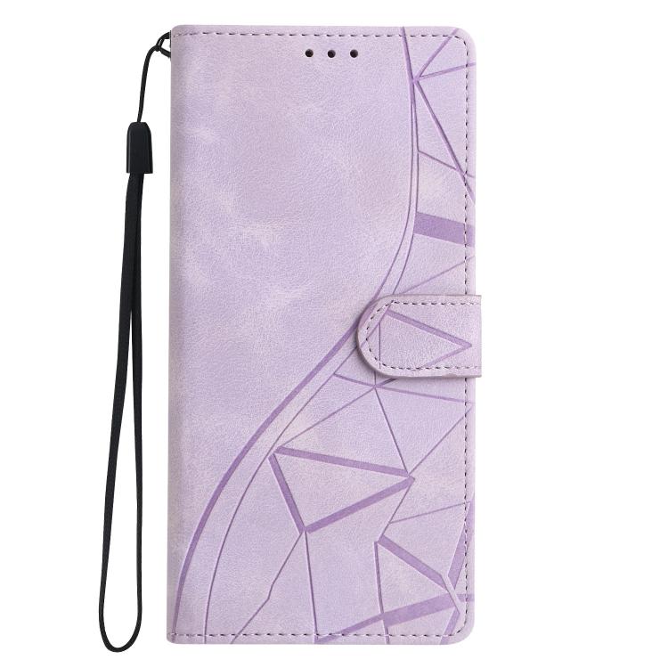 Triangles Embossed Leather Phone Case, For iPhone 11, For iPhone 11 Pro, For iPhone X / XS, For iPhone XR