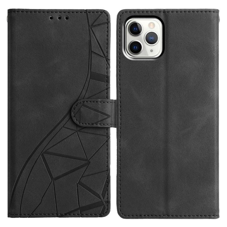 Triangles Embossed Leather Phone Case, For iPhone 11, For iPhone 11 Pro, For iPhone X / XS, For iPhone XR