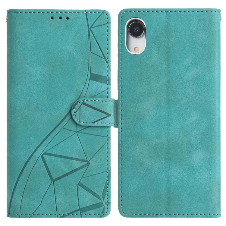 Triangles Embossed Leather Phone Case, For iPhone 11, For iPhone 11 Pro, For iPhone X / XS, For iPhone XR